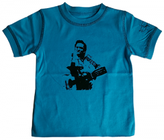 Johnny Cash Kids T-shirt Blue
