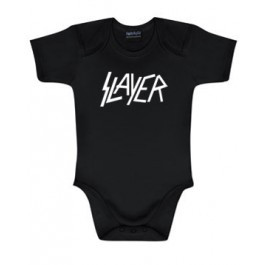 Slayer Baby Romper Logo White | Metal Kids and Baby collection