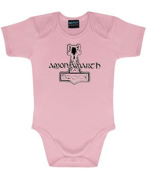 Amon Amarth body baby rock metal Logo Pink Metal-Baby