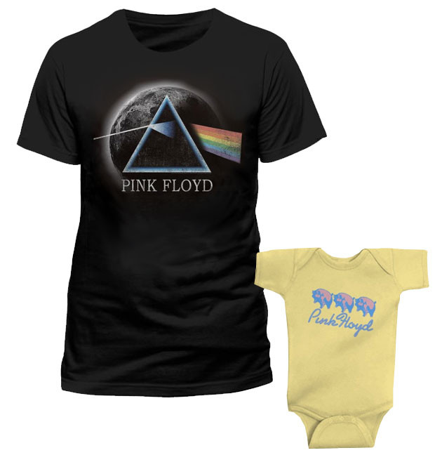 Duo Rockset Pink Floyd Vater-T-shirt & Pink Floyd Baby Body