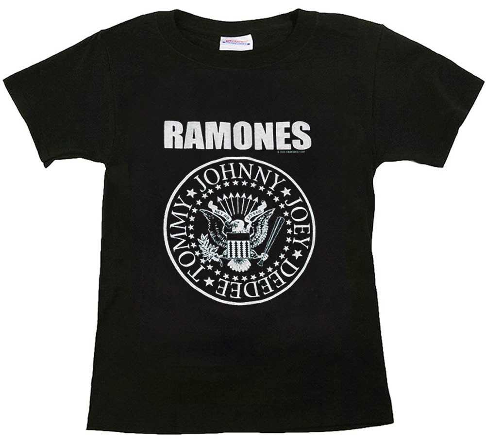 Ramones Shirt Kinder Logo White