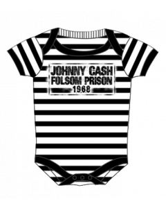 Johnny Cash Baby Body Folsom stripes 