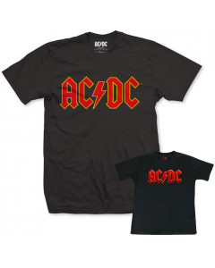Duo Rockset AC/DC Vater-T-shirt & Baby-T-shirt Logo Colour