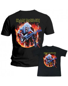 Duo Rockset Iron Maiden Vater-T-shirt & Iron Maiden Kinder-T-shirt